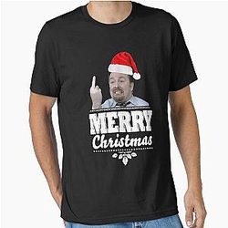 Noël David Brent Ricky Gervais Funny On the Road Xmas Idée cadeau pour les fans de l'Office T-shirt essentiel