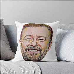 Ricky Gervais Throw Pillow