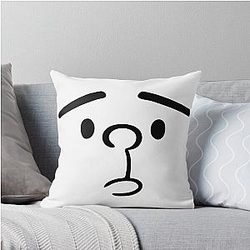Karl Pilkington's Face and Head from The Ricky Gervais Show on XFM Throw Pillow