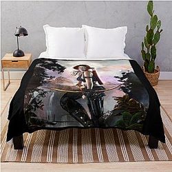 Tomb Raider Throw Blanket