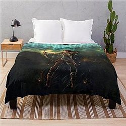 Lara Croft Tomb Raider 8K Throw Blanket