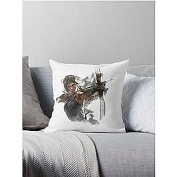 Tomb Raider Throw Pillow