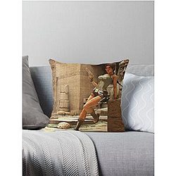 Tomb Raider Throw Pillow