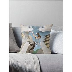 Yamatai Tomb Raider Minimalist Print Throw Pillow