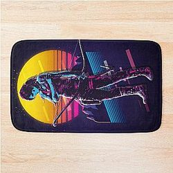 Lara Croft Tomb Raider 80s Retro Bath Mat