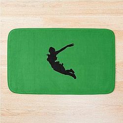 Lara Croft Silhouette Wash Dive (Tomb Raider Legend) Bath Mat