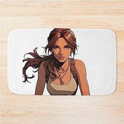 Tomb Raider Lara Croft Gaming Character Bath Mat