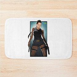 Tomb Raider Angelina Jolie Gift Movie Fan Bath Mat