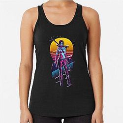 Tomb Raider Lara Croft 80s Retro Racerback Tank Top