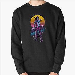 Tomb Raider Lara Croft 80s Retro Pullover Sweatshirt