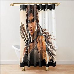 Lara Croft Tomb Raider 8K Shower Curtain