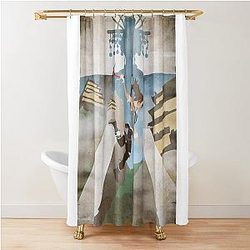 Yamatai Tomb Raider Minimalist Print Shower Curtain