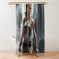 Alicia Vikander Tomb Raider Shower Curtain