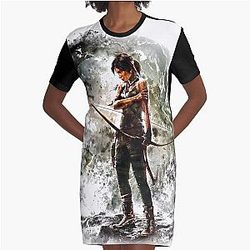 Tomb Raider Graphic T-Shirt Dress