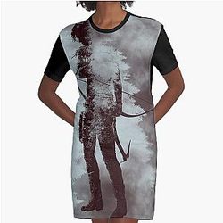 Lara Croft Tomb Raider Graphic T-Shirt Dress