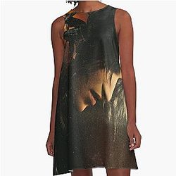 Tomb Raider in the Shadow A-Line Dress