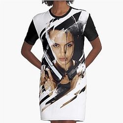 Lara Croft Tomb Raider Graphic T-Shirt Dress
