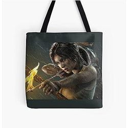 Lara Croft Tomb Raider All Over Print Tote Bag