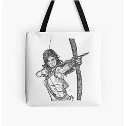 Lara Croft Tomb Raider by Simonpdv All Print Tote Bag