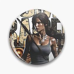 Tomb Raider T-shirt Graphic Pin