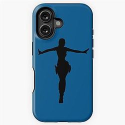 Lara Croft Silhouette Manor (Tomb Raider Legend) iPhone Tough Case