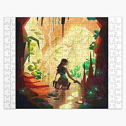 Lost Valley Tomb Raider 25th anniversary Fanart Art by Eliott Sontot Jigsaw Puzzle