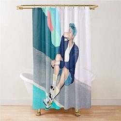 Dynamite PHOTO CARD BTS KIM NAMJOON Shower Curtain