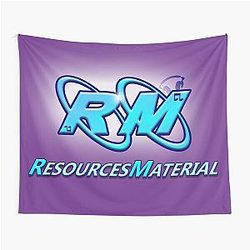 RM Logo Purple Theme Tapestry
