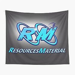 RM Logo Black Theme Tapestry