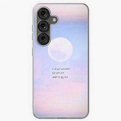 BTS 방탄 나는 당신에게 moonchild lyrics V를 호출 & RM 삼성 갤럭시 소프트 케이스