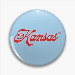 Kansas Red Logo Pin