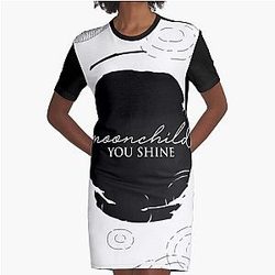 RM Moonchild You Shine Graphic T-Shirt Dress