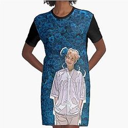 RM Rose V1 Graphic T Shirt Dress