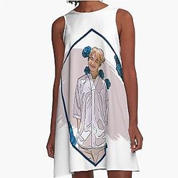 RM Rose A-Line Dress