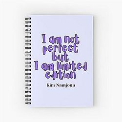 I am not limited edition BTS Spiral Notebook