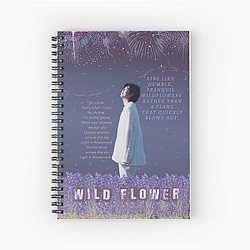Wild Flower by RM Spiral Notebook