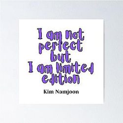 I am not limited edition - RM - BTS Poster