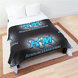 RM Logo Black Theme Comforter