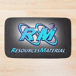 RM Logo Black Theme BathMat