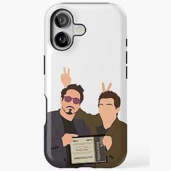 Robert Downey Jr. and Tom Holland iPhone Case