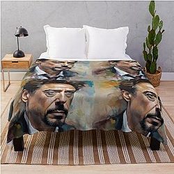 Impression Robert Downey Jr. Throw Blanket
