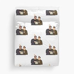 Robert Downey Jr. and Tom Holland Duvet Cover