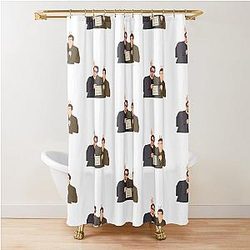 Robert Downey Jr. and Tom Holland Shower Curtain
