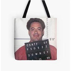 Robert Downey Jr. Mugshot Tote Bag