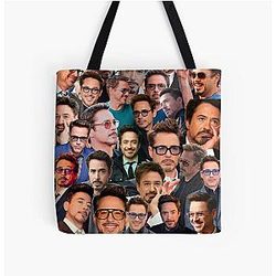 Robert Downey Jr. Collage Tote Bag