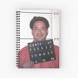 Robert Downey Jr. Mugshot Notebook