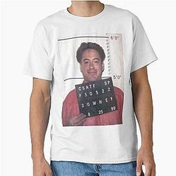 Robert Downey Jr. Mugshot Classic T-Shirt