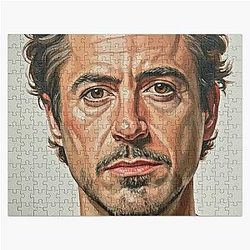The Genius Architect Robert Downey Jr Masterful Impasto Portrait Jigsaw Puzzle