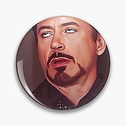 The Robert Downy Face Pin
