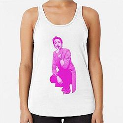 Robert Sheehan in Pink Tank Top